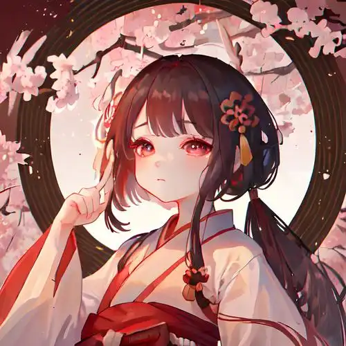 二次元萌妹头像古风漫画