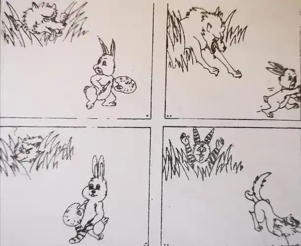 二年级看图写话聪明的小白兔小白兔和大灰狼