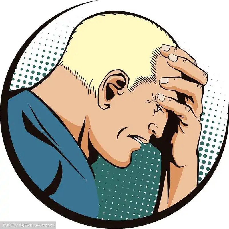 人们复古风格心烦意乱的人抓着自己的头