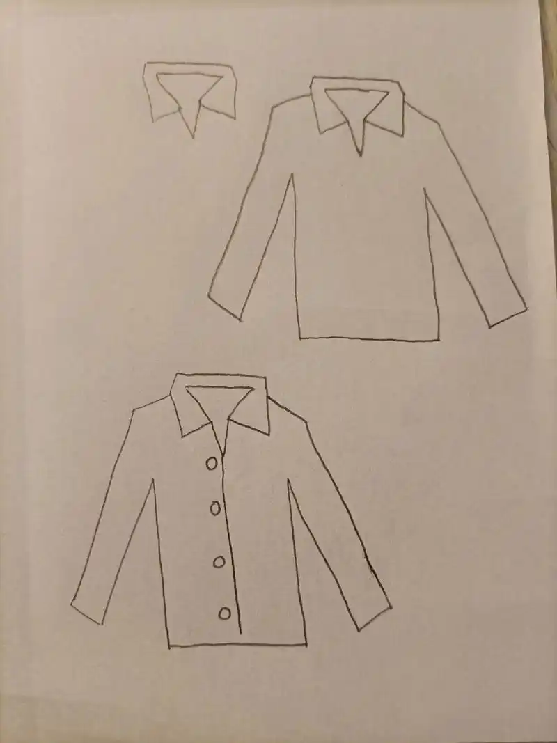 简笔画(291)衬衫 坚持加油^0^~!