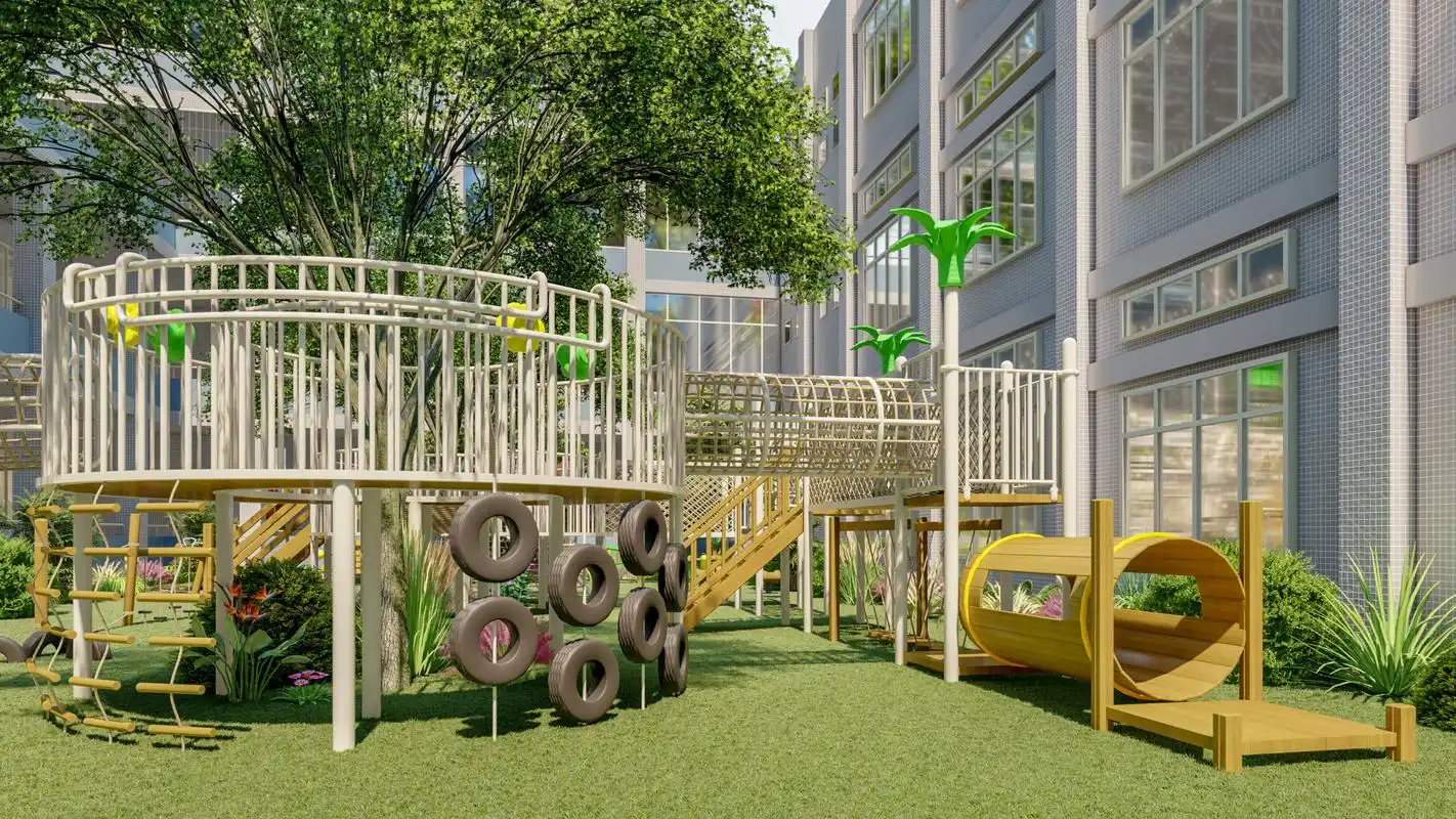 校品数科:幼儿园户外拓展区这样设计,实现多重功能