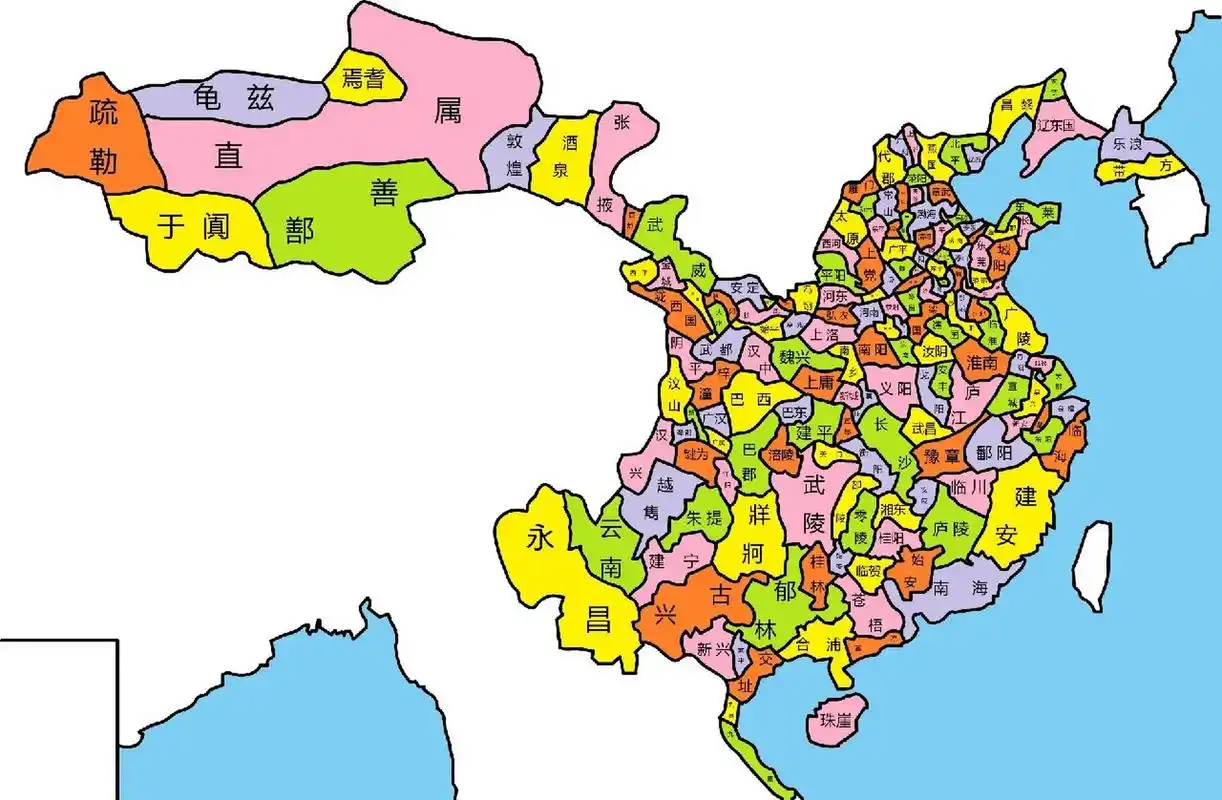 分享一下西晋地图(不是原创)