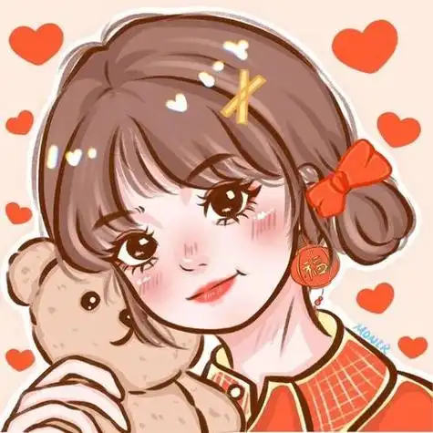 头像丨抖音热门头像合集可爱甜美女生手绘头像