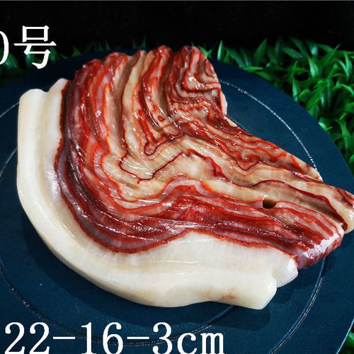 猪肉石彩霞石观赏石奇石天然石头腊肉红烧肉五花肉原石猪肉摆件