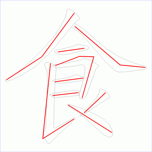 国字食的笔顺9画