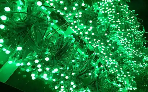 全彩led外露发光字穿孔灯串