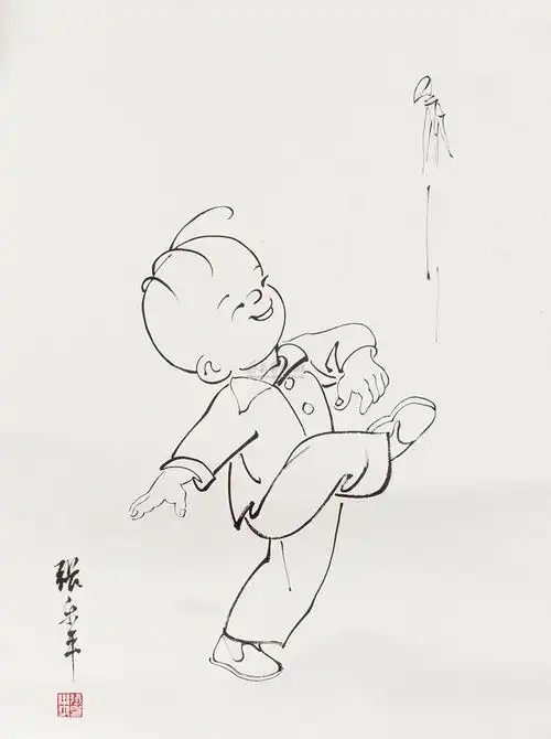 【三毛 镜心 水墨纸本】拍卖品_图片_价格_鉴赏_绘画_雅昌艺术品拍卖