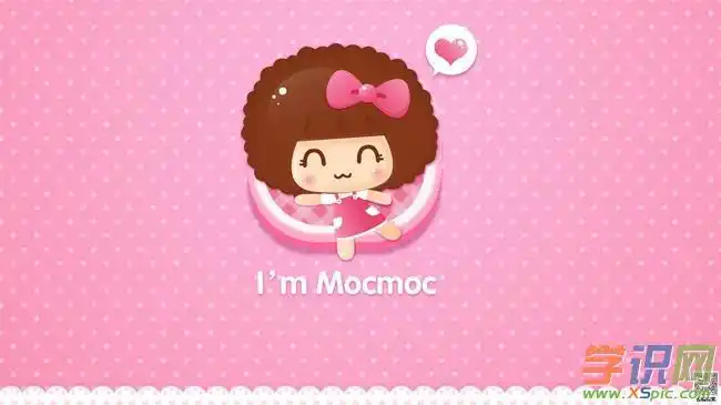 摩丝娃娃粉色卡通壁纸