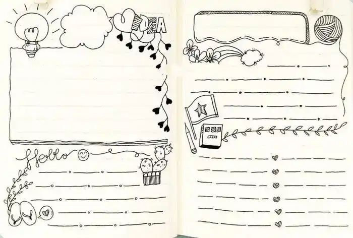 手抄设计报版面设计图片 手抄报版式设计图片