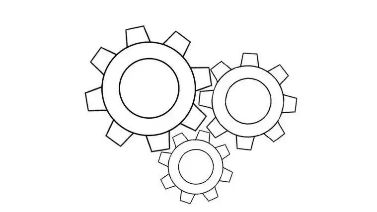 齿轮简笔画