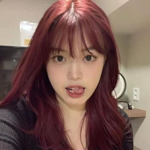 树莓红染发剂酒红色染发膏2022新款网红发色浆果红染膏自己染头发