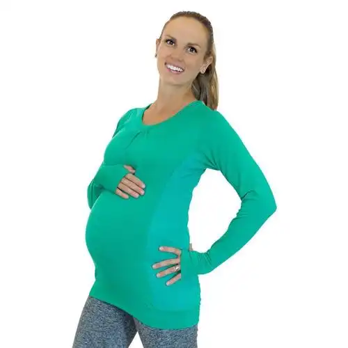 dynamic maternity shirt with mumband pregnancy belly support