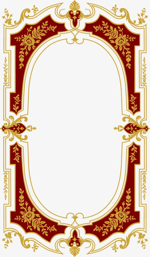 矢量手绘复古欧式边框