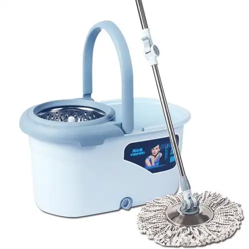 美尔雅旋转拖把带桶甩干省力拖布2021新款家用墩布免手洗甩水地拖