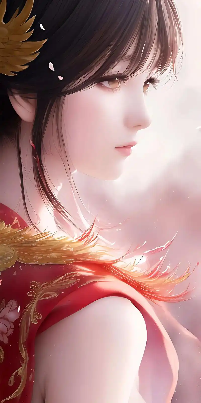 二次元 古风美女壁纸—侧颜,#这谁 - 抖音