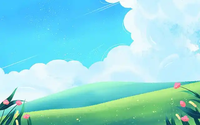 唯美蓝天白云场景天空