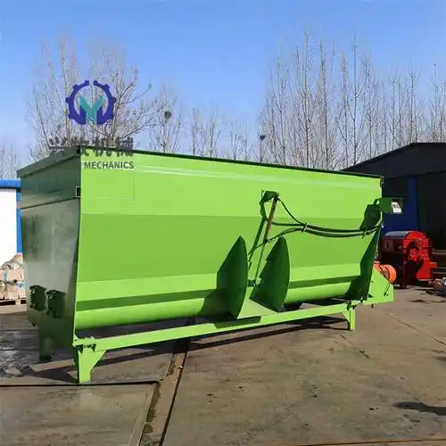 大功率双蛟龙饲料搅拌机tmr现货拌料机山西养牛场搅拌机