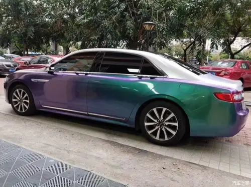 林肯大陆 双拼 孔雀绿电光银