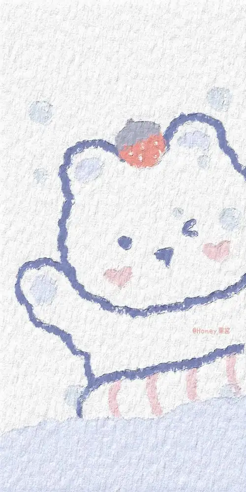 油画风可爱手绘壁纸