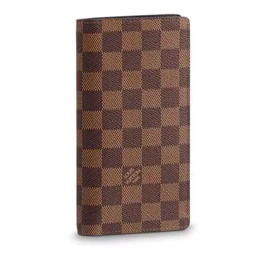 lv路易威登男钱夹孔雀翎海外直邮新款lv男士钱包涂层帆布长款lv男钱夹