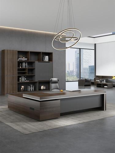 办公家具高档老板桌总裁桌简约现代大班台经理主管办公室桌椅组合