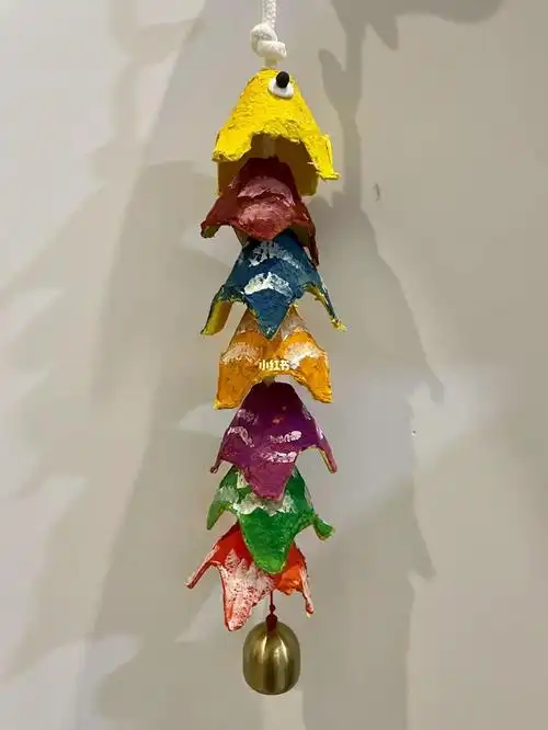 鸡蛋壳做的风铃