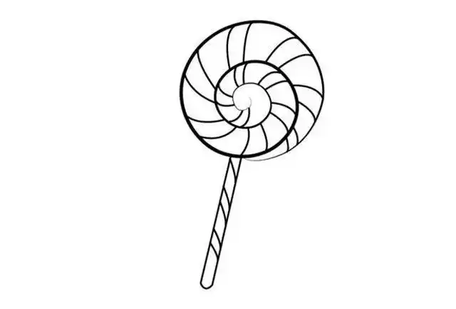 棒棒糖简笔画