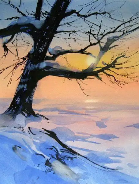 水粉-花瓣网|陪你做生活的设计师 | 风景画水粉