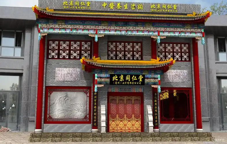 仿古中式门头效果图-保驾护航装修网