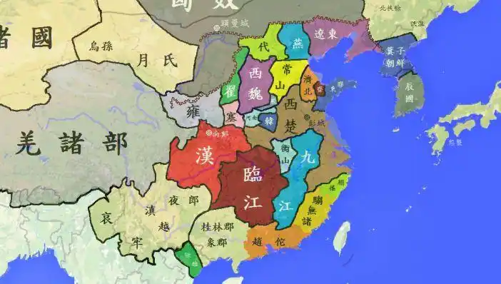 史图馆中国历代疆域变化16秦朝速亡楚汉争霸