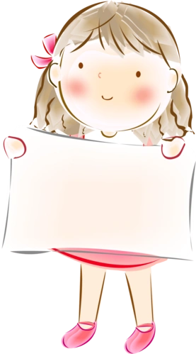 女孩简笔画女孩简笔画举牌子的小女孩简笔画求作图大神要动漫女孩举牌