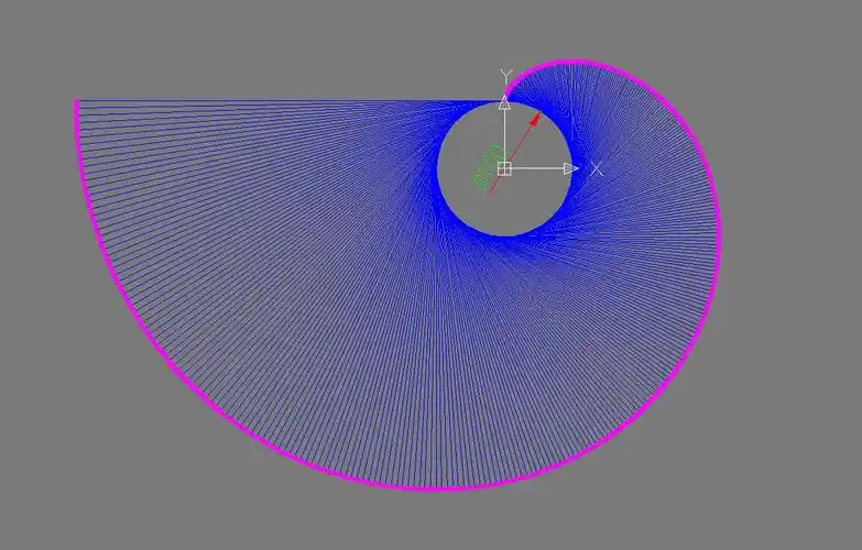 cad绘制渐开线过程