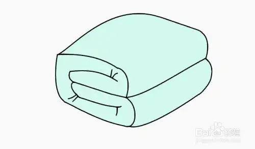 9设计叠好的被子简图模型