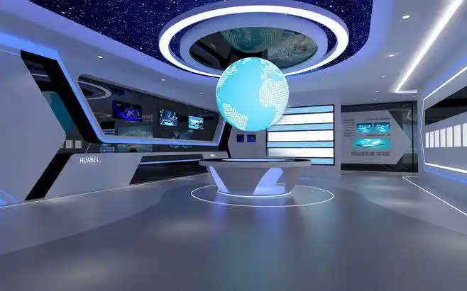 企业展厅设计_华贝电子科技_天奇品牌设计