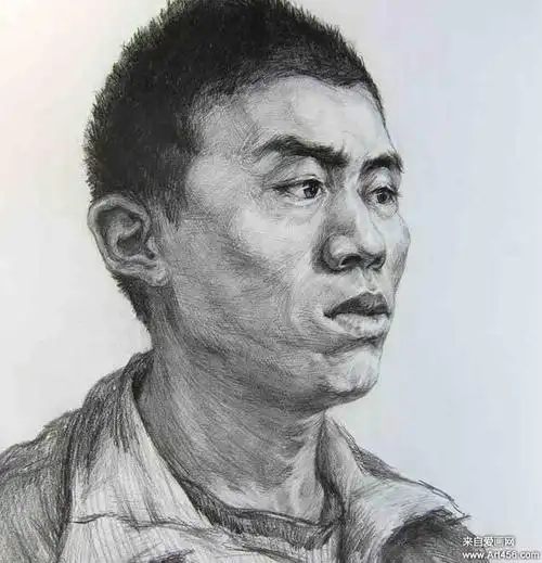 历年中国美术学院美术高考高分素描头像试卷_素描作品_零二七艺考