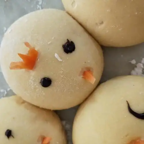 慵懒笨笨熊做的小鸡馒头