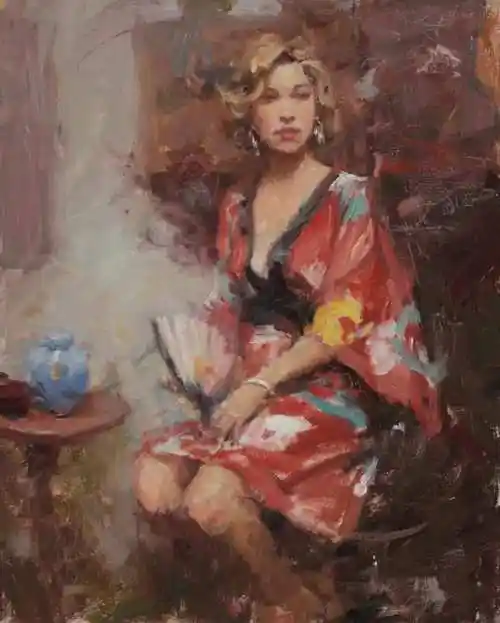 美国印象派画家丹贝克的人体油画美到没话说