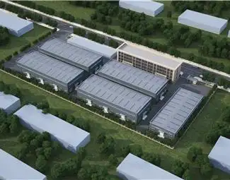 现代厂房鸟瞰图