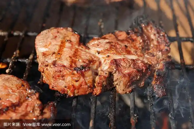 烤肉上的大块肉