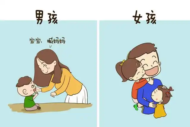 原创六岁内男孩和女孩有哪些不同五张对比图告诉你