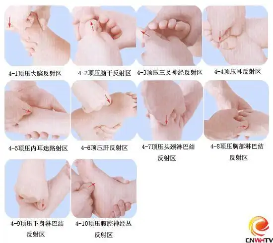 耳鸣耳痛足底按摩法