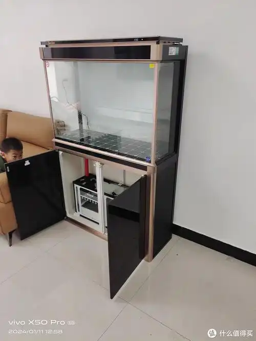 森森智能底滤客厅鱼缸现代家居中的养鱼新体验