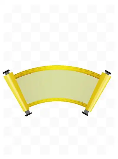 手绘宣纸的卷轴边框