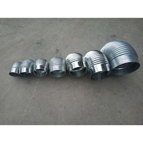 顺心白铁皮烟通 铁皮烟囱弯头家用取暖炉排烟管锅炉土灶柴火炉烟筒弯