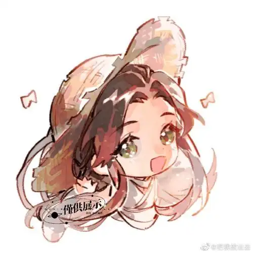 墨香铜臭 花怜#发发之前花环的赠图,太可爱了,重老师真的太会画q版了