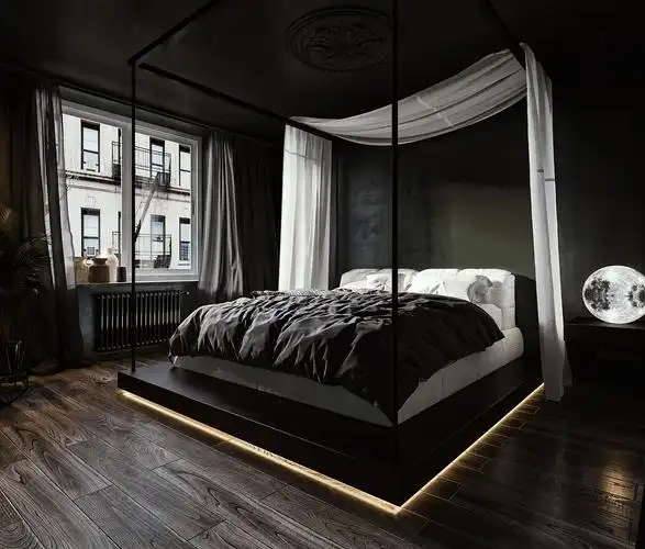 暗黑卧室|空间|家装设计|yeerba - 原创作品 - 站酷 (zcool)