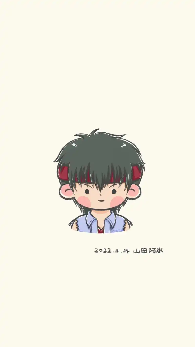 每日一画简笔画土方十四郎附过程