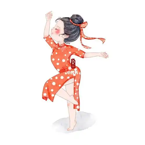 打卡q版人物旗袍小姐姐7