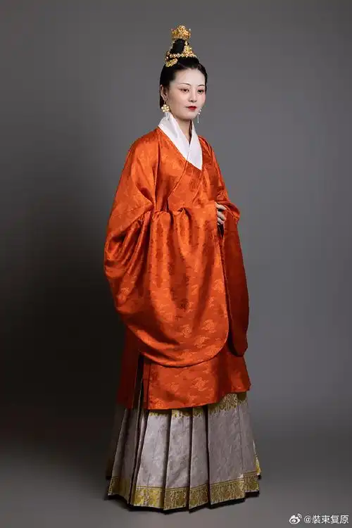 【装束复原】明代中期仕女装束明代的女装仍然沿袭了上衣下裳式的基本