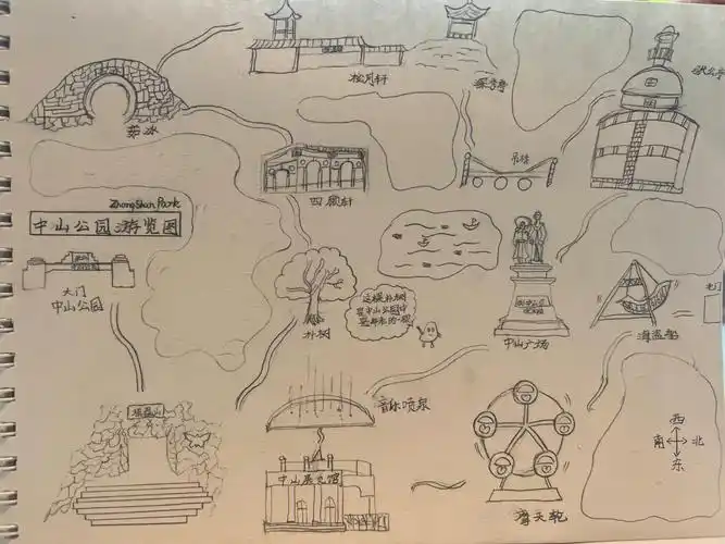 四年级下语文游览图